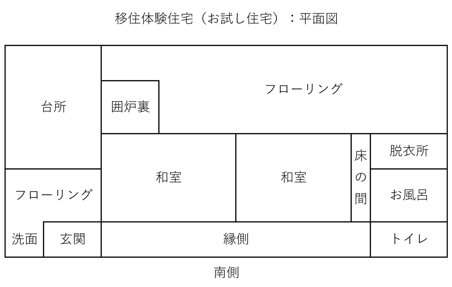 陽だまりの家平面図