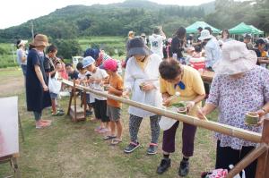 自然花夏祭り写真